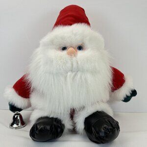 Vintage 1995 Herbergers Exclusive Collectible Santa Claus Plush With Bell 15"